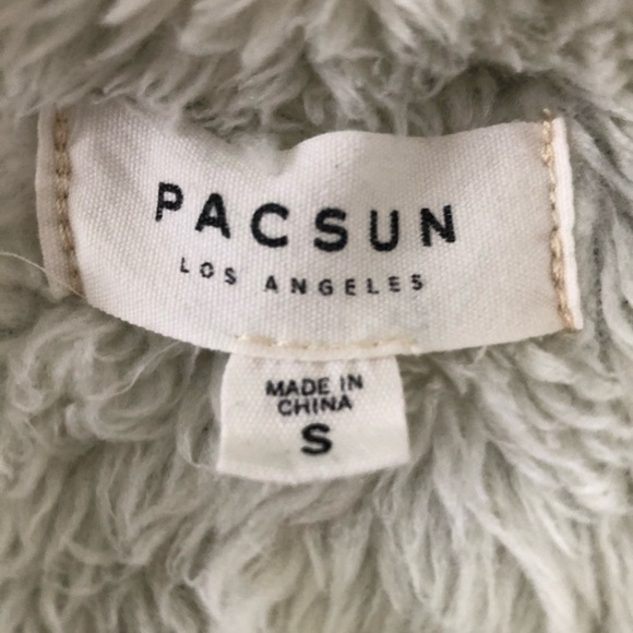 PACSUN DENIM WOMENS LINED FAUX FUR SHERPA JEAN JACKET SMALL WOMENS JEANS - Picture 8 of 16